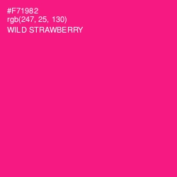 #F71982 - Wild Strawberry Color Image
