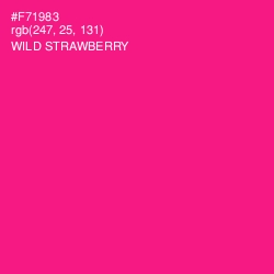 #F71983 - Wild Strawberry Color Image