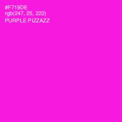 #F719DE - Purple Pizzazz Color Image