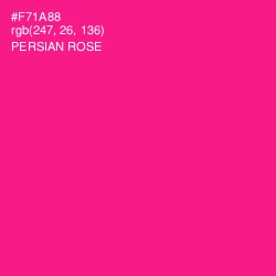 #F71A88 - Persian Rose Color Image