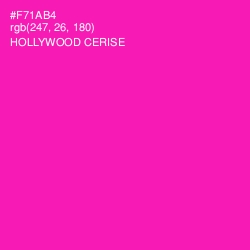 #F71AB4 - Hollywood Cerise Color Image