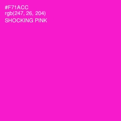 #F71ACC - Shocking Pink Color Image