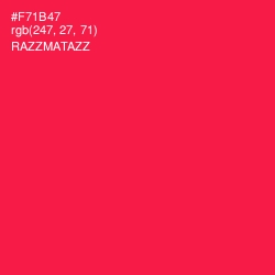 #F71B47 - Razzmatazz Color Image