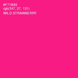 #F71B83 - Wild Strawberry Color Image