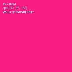 #F71B84 - Wild Strawberry Color Image