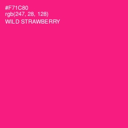 #F71C80 - Wild Strawberry Color Image