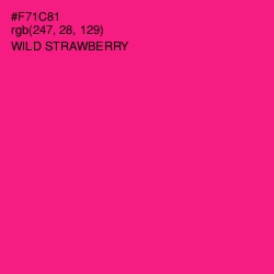 #F71C81 - Wild Strawberry Color Image
