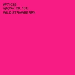 #F71C83 - Wild Strawberry Color Image