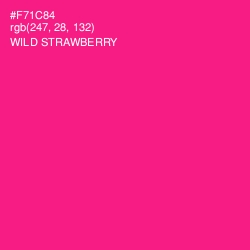 #F71C84 - Wild Strawberry Color Image