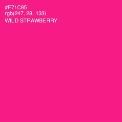 #F71C85 - Wild Strawberry Color Image
