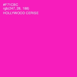 #F71CBC - Hollywood Cerise Color Image
