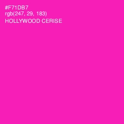 #F71DB7 - Hollywood Cerise Color Image