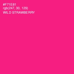 #F71E81 - Wild Strawberry Color Image