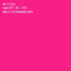 #F71E87 - Wild Strawberry Color Image