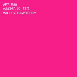 #F71E89 - Wild Strawberry Color Image