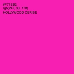 #F71EB2 - Hollywood Cerise Color Image