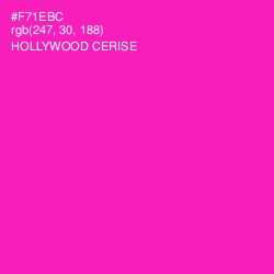 #F71EBC - Hollywood Cerise Color Image