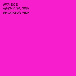 #F71ECE - Shocking Pink Color Image