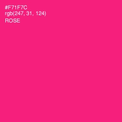 #F71F7C - Rose Color Image