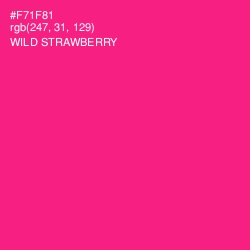 #F71F81 - Wild Strawberry Color Image