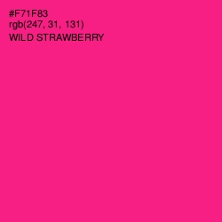 #F71F83 - Wild Strawberry Color Image