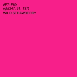 #F71F89 - Wild Strawberry Color Image