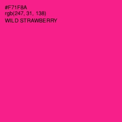 #F71F8A - Wild Strawberry Color Image
