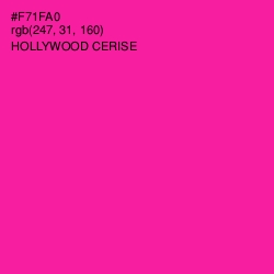 #F71FA0 - Hollywood Cerise Color Image