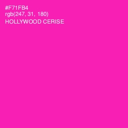 #F71FB4 - Hollywood Cerise Color Image