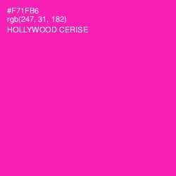 #F71FB6 - Hollywood Cerise Color Image