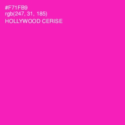 #F71FB9 - Hollywood Cerise Color Image