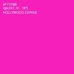 #F71FBB - Hollywood Cerise Color Image