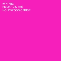 #F71FBC - Hollywood Cerise Color Image