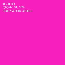 #F71FBD - Hollywood Cerise Color Image