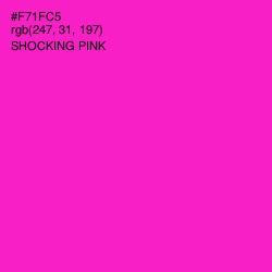 #F71FC5 - Shocking Pink Color Image