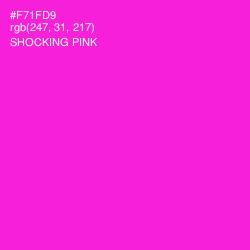 #F71FD9 - Shocking Pink Color Image