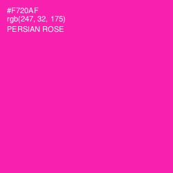 #F720AF - Persian Rose Color Image