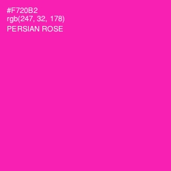 #F720B2 - Persian Rose Color Image