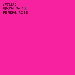 #F722A0 - Persian Rose Color Image