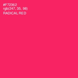 #F72362 - Radical Red Color Image