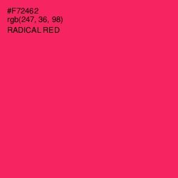 #F72462 - Radical Red Color Image