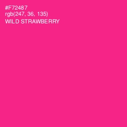 #F72487 - Wild Strawberry Color Image
