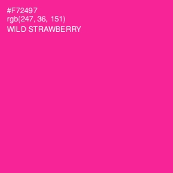 #F72497 - Wild Strawberry Color Image