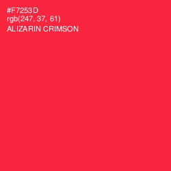 #F7253D - Alizarin Crimson Color Image