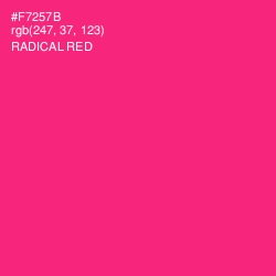 #F7257B - Radical Red Color Image