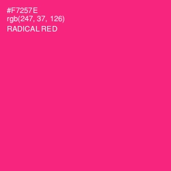 #F7257E - Radical Red Color Image