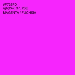 #F725FD - Magenta / Fuchsia Color Image