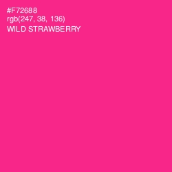 #F72688 - Wild Strawberry Color Image