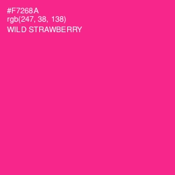 #F7268A - Wild Strawberry Color Image