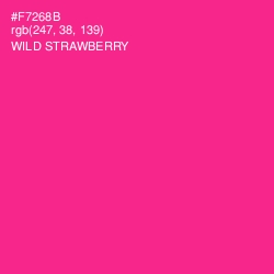 #F7268B - Wild Strawberry Color Image